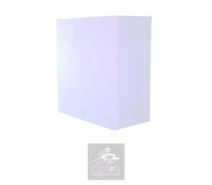 Plain White Lycra DJ Booth Cover