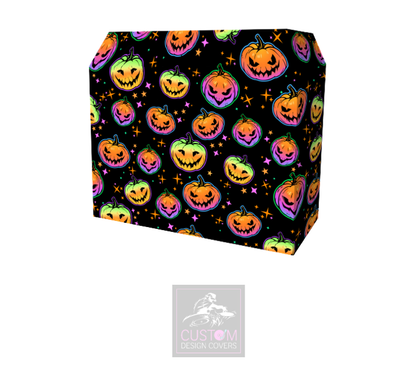 Halloween Pumpkin Lycra DJ Booth Cover