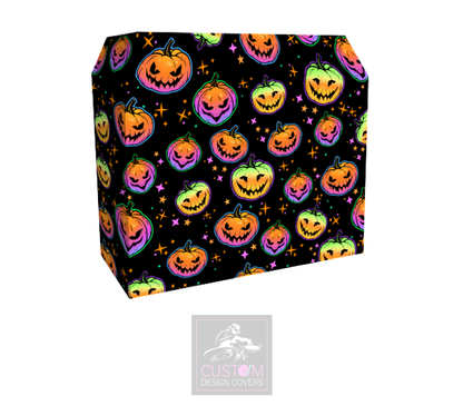 Halloween Pumpkin Lycra DJ Booth Cover