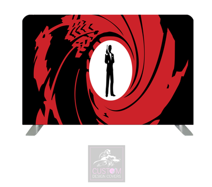 Secret Agent Lycra Pillowcase Backdrop Cover (DOUBLE SIDED)