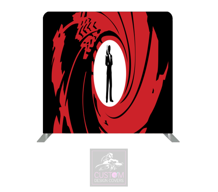 Secret Agent Lycra Pillowcase Backdrop Cover (DOUBLE SIDED)