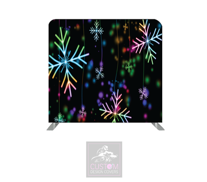 Christmas Snowflake Lycra Pillowcase Backdrop Cover (DOUBLE SIDED)