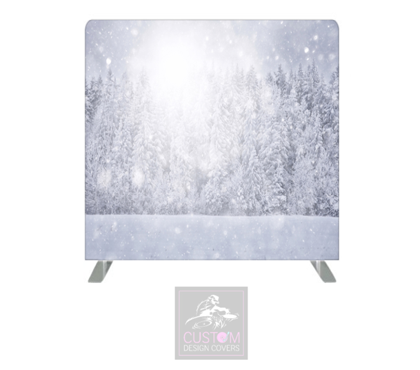 Snowy Forest Pillowcase Backdrop Cover (DOUBLE SIDED)