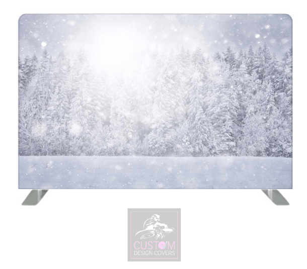 Snowy Forest Pillowcase Backdrop Cover