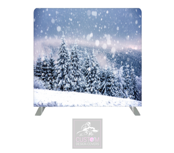 Snowy Forest Pillowcase Backdrop Cover (DOUBLE SIDED)