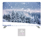 Snowy Forest Pillowcase Backdrop Cover (DOUBLE SIDED)