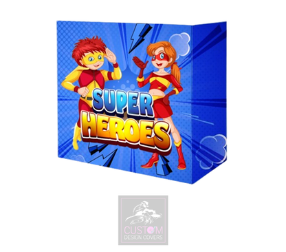 Super Heroes on Blue Booth Cover Truss