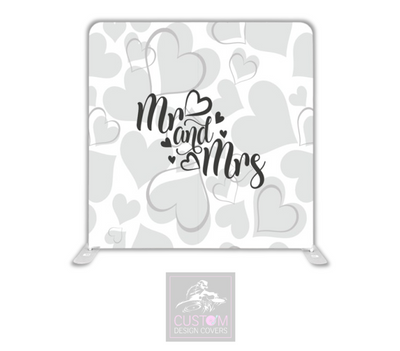 Mr & Mrs Lycra Pillowcase Backdrop Cover (DOUBLE SIDED)