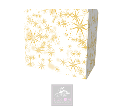 Gold Star on White Booth Cover Combi