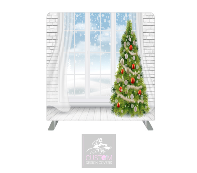 Christmas View Pillowcase Backdrop Cover