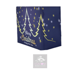Merry Christmas Gold on Black Booth Cover Truss