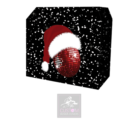 Christmas Mirror Ball  Lycra DJ Booth Cover