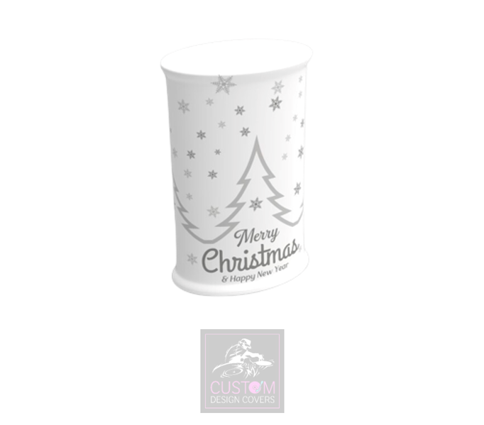 White Christmas Pop Up Counter Cover *Silver*