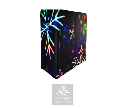 Christmas Snowflake Lycra DJ Booth Cover