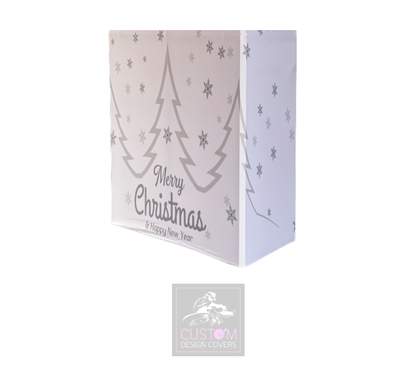 Merry Christmas Grey on White Booth Cover Truss