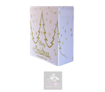 White Christmas Lycra DJ Booth Cover (gold)