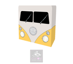 VW Camper YELLOW Lycra DJ Booth Cover