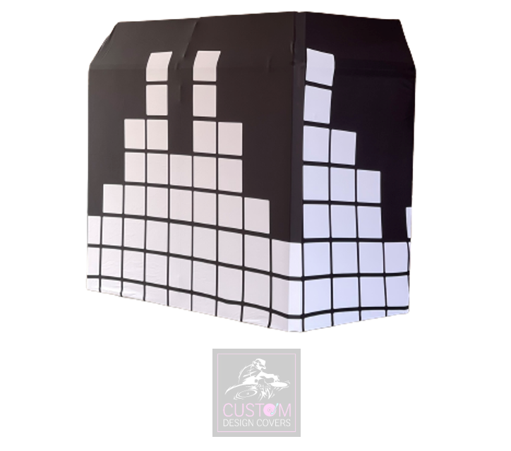 The Equalizer Lycra DJ Booth Cover (Black/White)