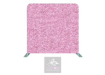 Pink Glitter Lycra Pillowcase Backdrop Cover