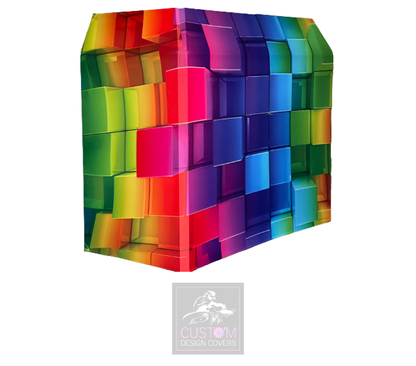 Colour Block&nbsp;Lycra DJ Booth Cover