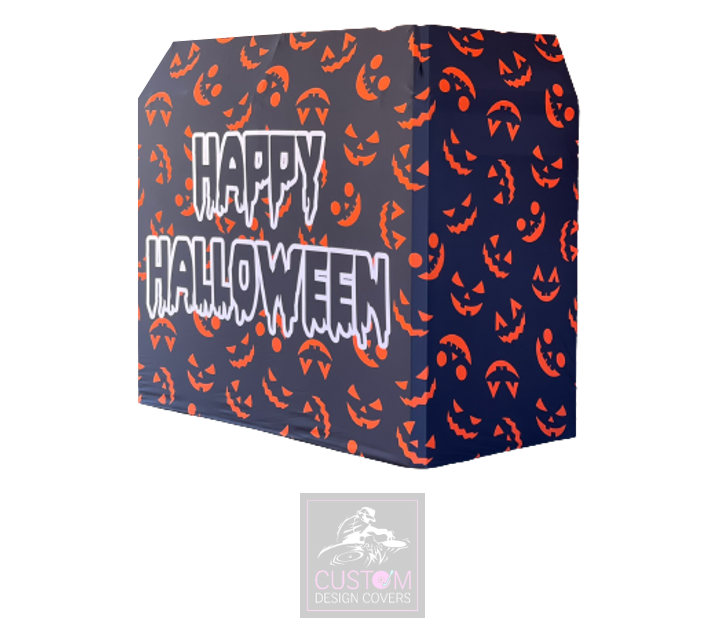 Pumpkin Happy Halloween Lycra DJ Booth Cover