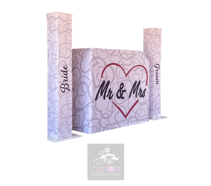 Mr & Mrs Wedding Lycra DJ Covers (PACKAGE BUNDLE) 