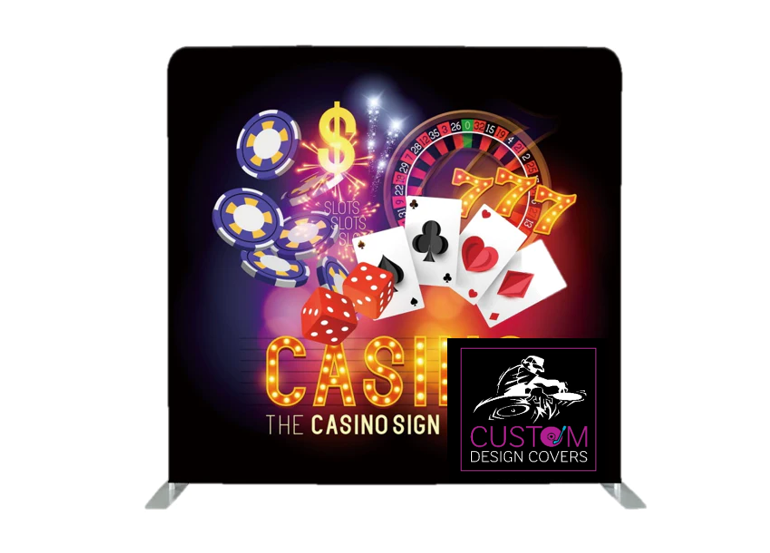 Casino Lycra Pillowcase Backdrop Cover