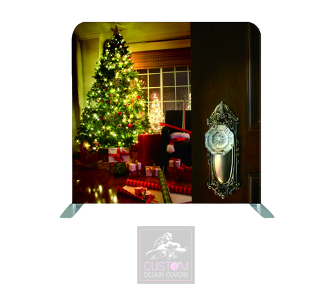 A Christmas View Lycra Backdrop Cover (DOUBLE SIDED)