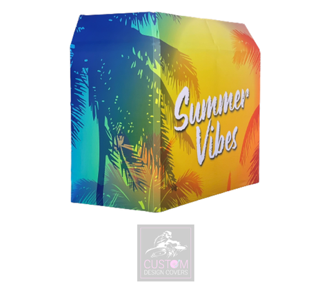 Summer Vibes Lycra DJ Booth Cover