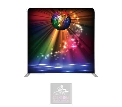 Disco Ball Lycra Pillowcase Backdrop Cover