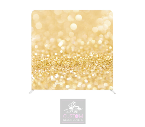 Gold Sparkle Lycra Backdrop Cover