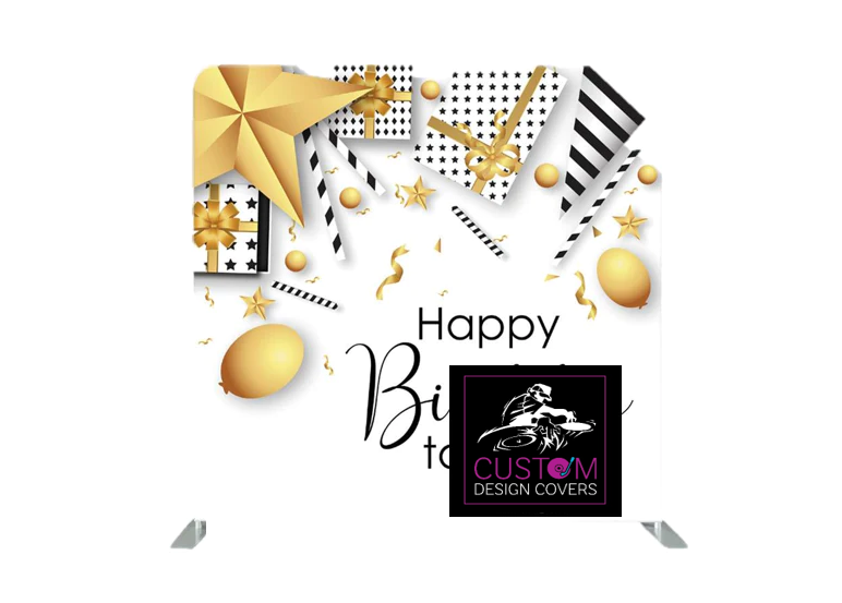 Birthday Lycra Pillowcase Backdrop Cover