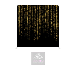 Black & Gold Sparkle Lycra Backdrop Cover