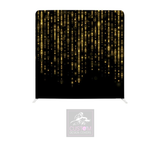 Black & Gold Sparkle Lycra Backdrop Cover