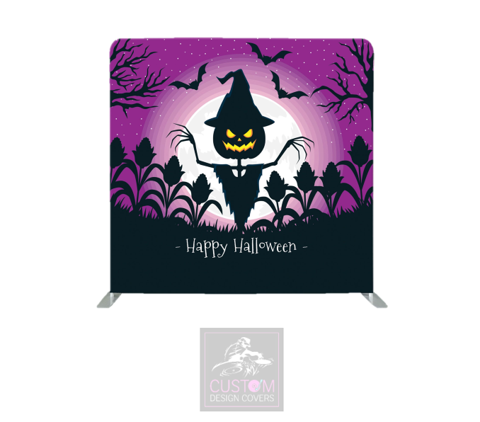 Happy Halloween Lycra Pillowcase Backdrop Cover