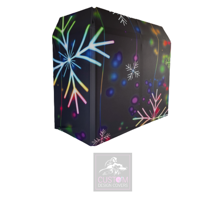 Christmas Snowflake Lycra DJ Booth Cover