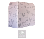 WEDDING LOVE & HEARTS LYCRA DJ S&H BOOTH COVER