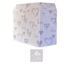 WEDDING LOVE & HEARTS LYCRA DJ S&H BOOTH COVER