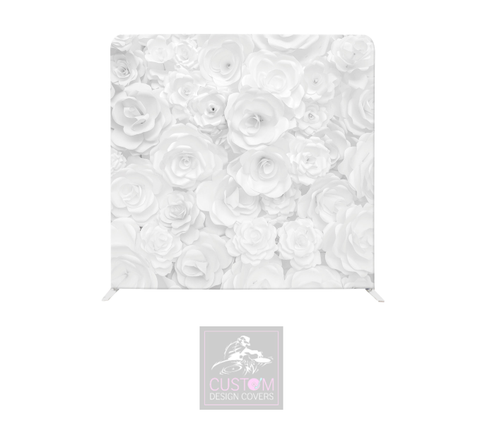 Flower Wall Lycra Pillowcase Backdrop Cover