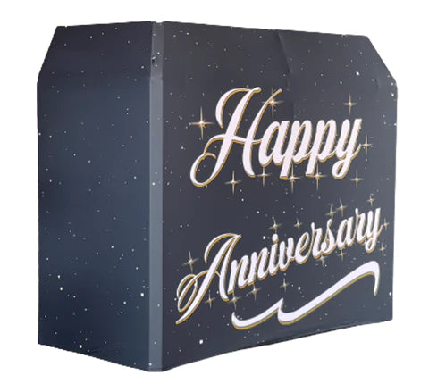 HAPPY ANNIVERSARY LYCRA DJ S&H BOOTH COVER