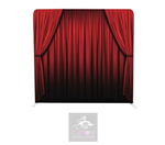 Red Curtain Lycra Backdrop Cover