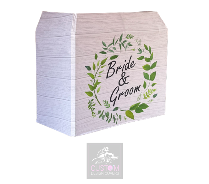 Mr & Mrs Wedding Vine DJ Booth Cover-MKII