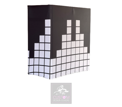 The Equalizer Lycra DJ Booth Cover (Black/White)