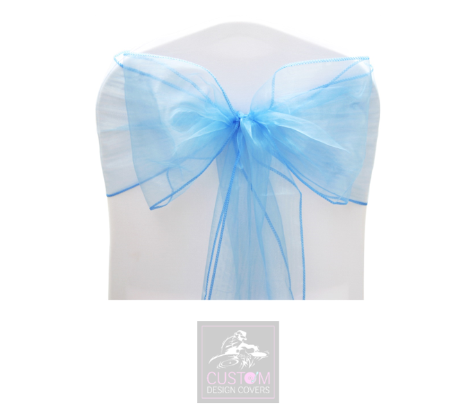 Baby Blue Organza Sashes