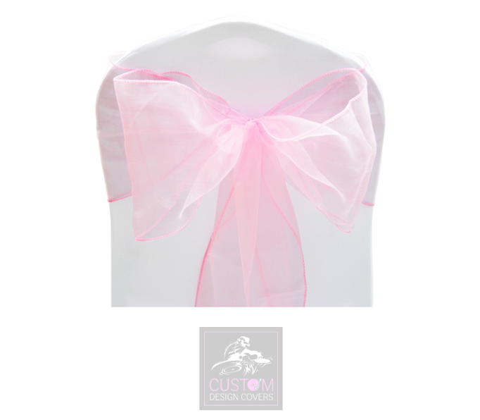 Baby Pink Organza Sashes