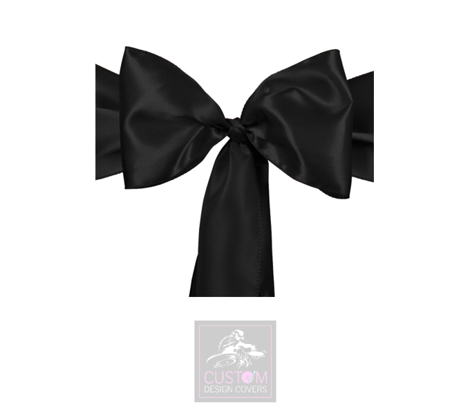 Black Satin Sashes