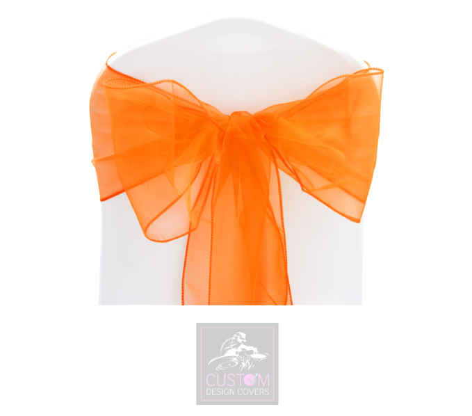 Burnt Orange Organza Sashes