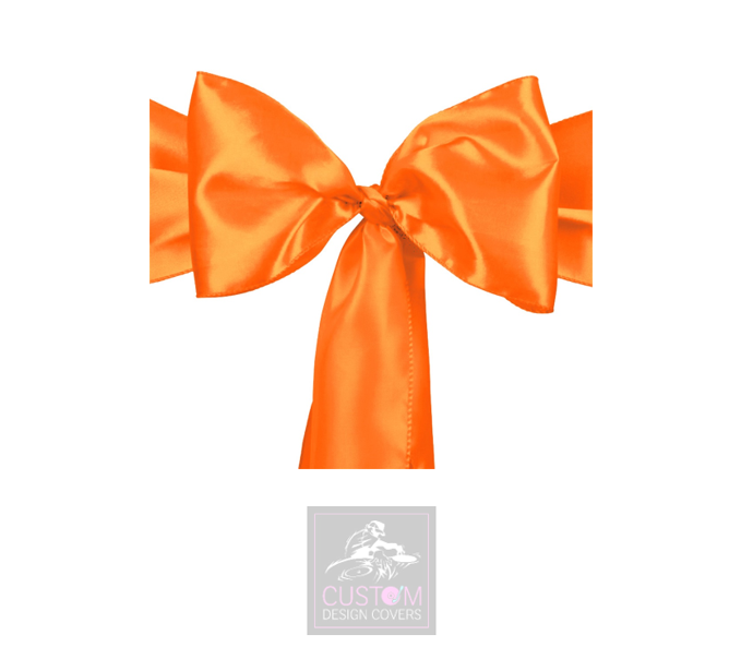 Burnt Orange Satin Sashes