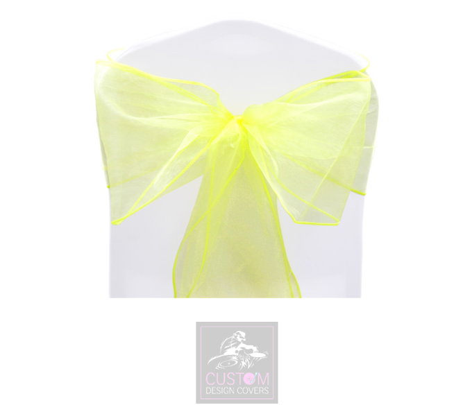 Canary Yellow Organza Sashes