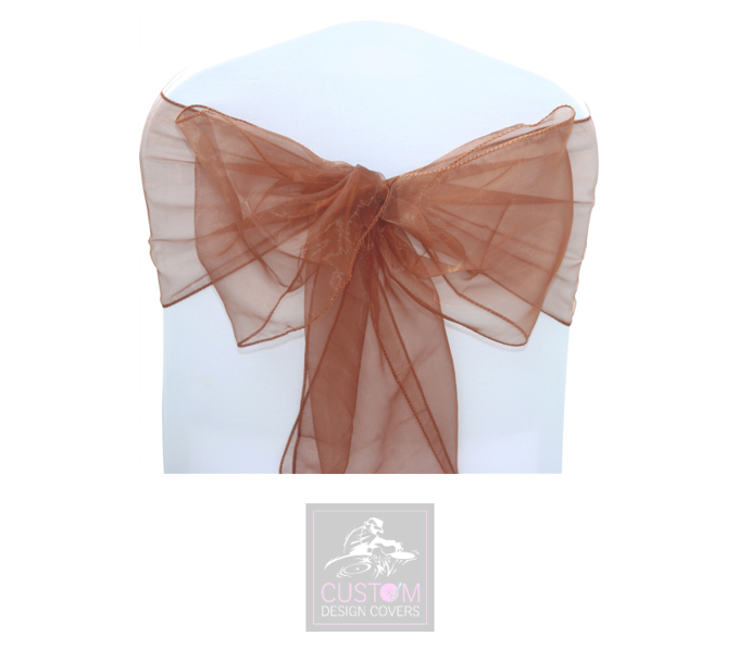 Chocolate Organza Sashes